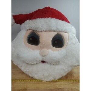 DAN DEE COLLECTOR'S CHOICE BIG GREETER LARGE PLUSH SANTA CLAUS HEAD MASK Only
